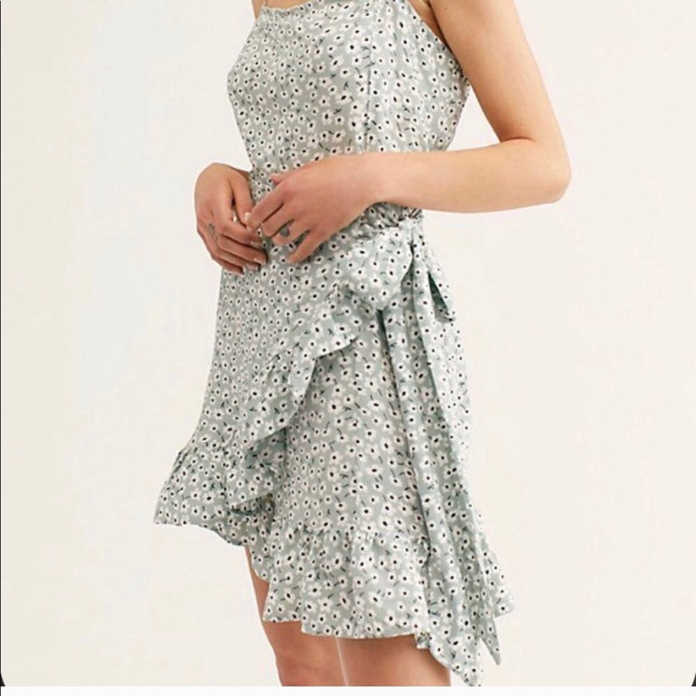 Free People Ruffled Wrap Dress